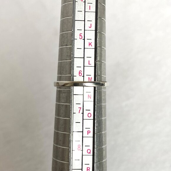 Sterling Silver 925 Claw Prong Set Square Blue Topaz Solitaire Ring Sz 6.25 - Picture 9 of 16